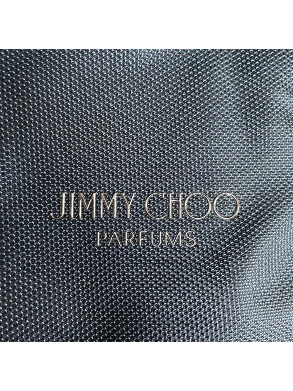 Jimmy Choo Navy Blue Canvas and Leather Trim Weekend Travel Bag - Picture 5 of 8